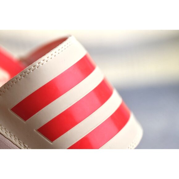 New! Size: 8 Women Adidas Adilette Platform Slides Vanilla Semi Lucid Red JP5676 - Picture 11 of 16